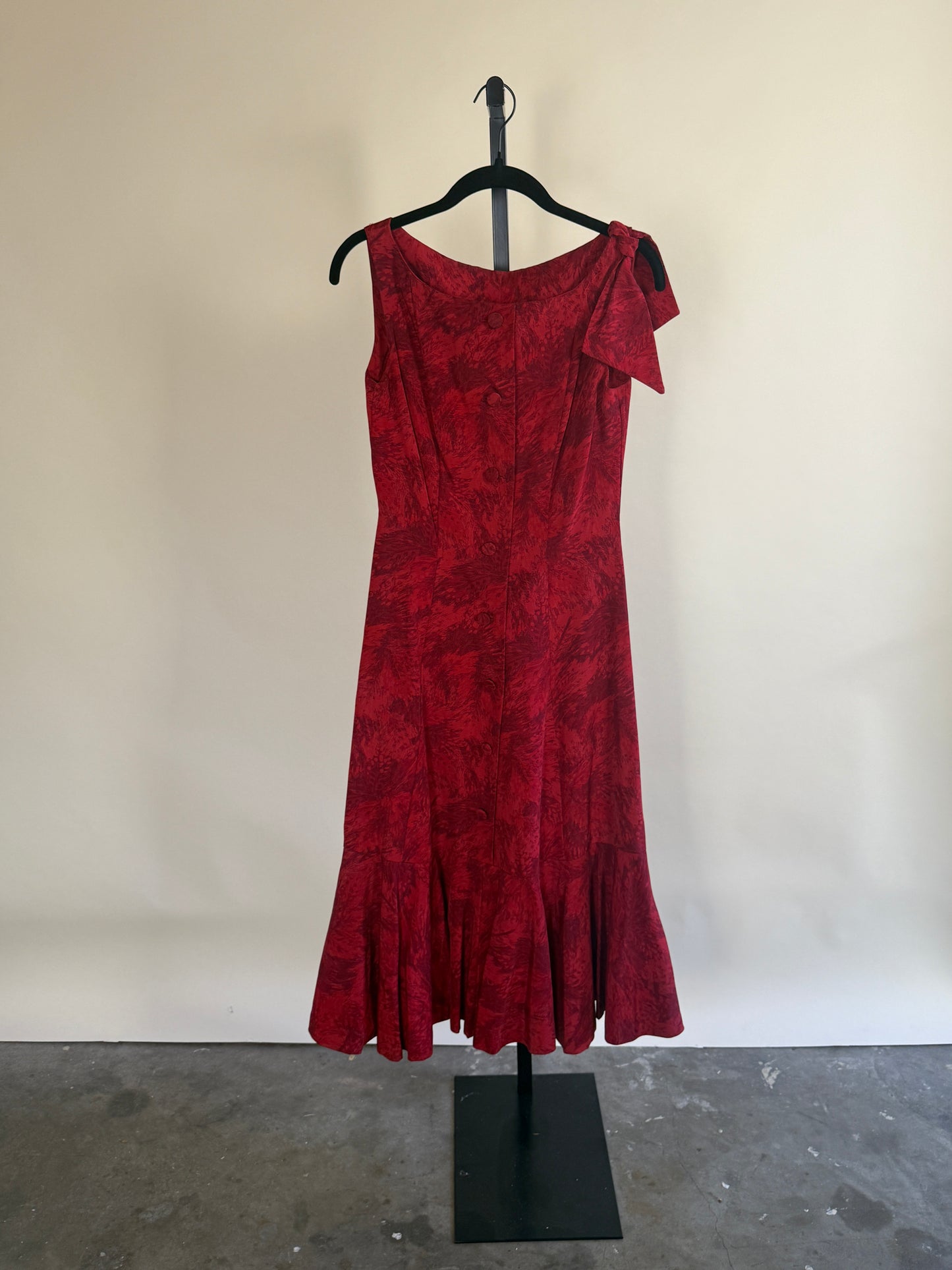 Swinging 60's Magenta Drop Waist Dress