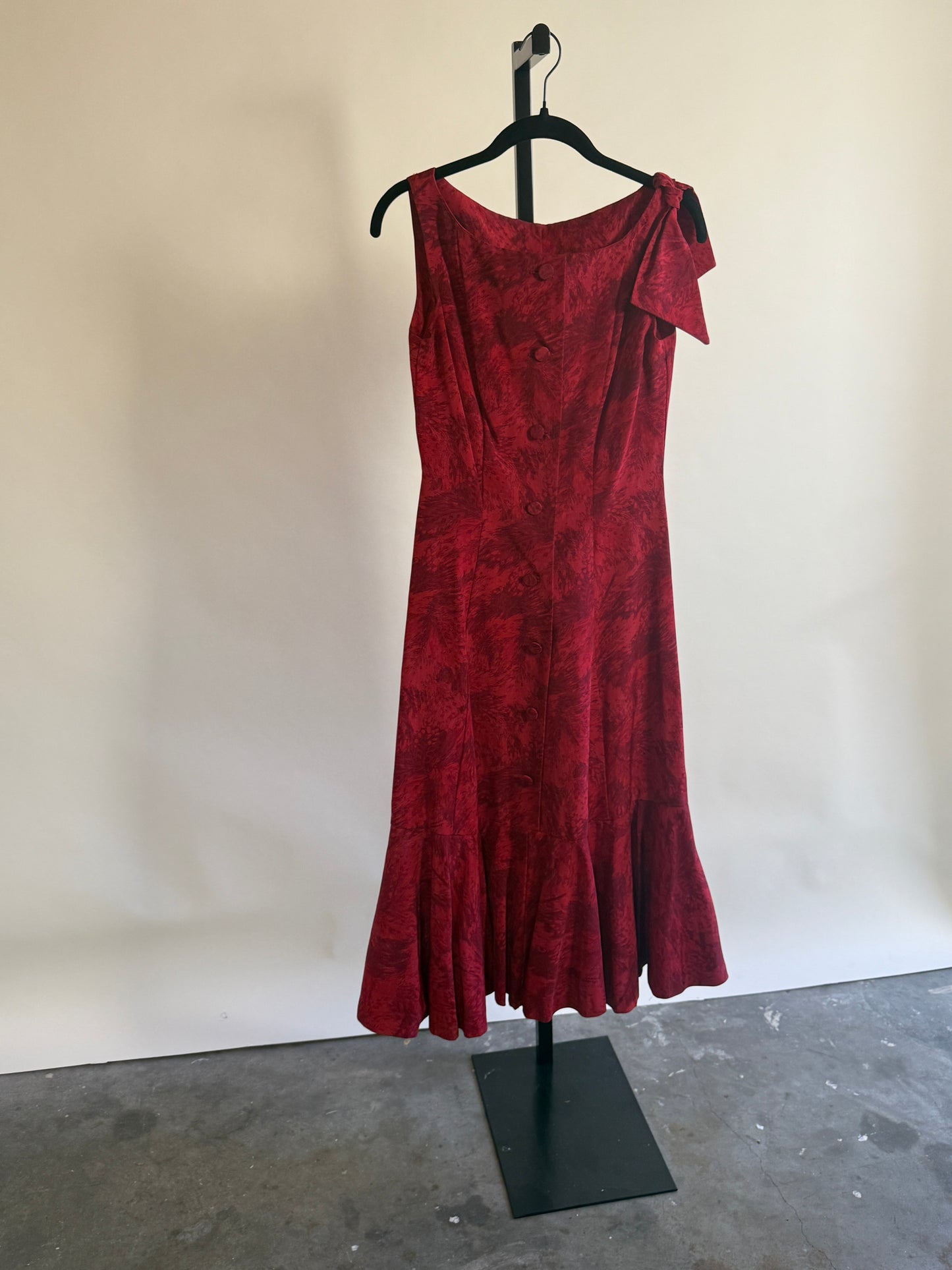 Swinging 60's Magenta Drop Waist Dress
