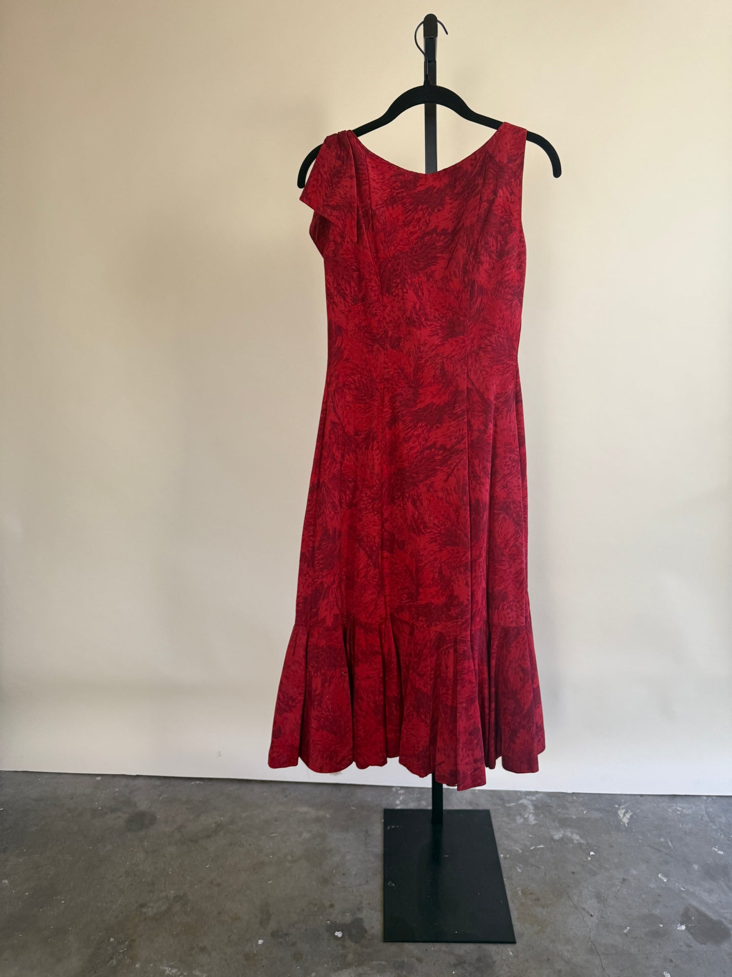 Swinging 60's Magenta Drop Waist Dress