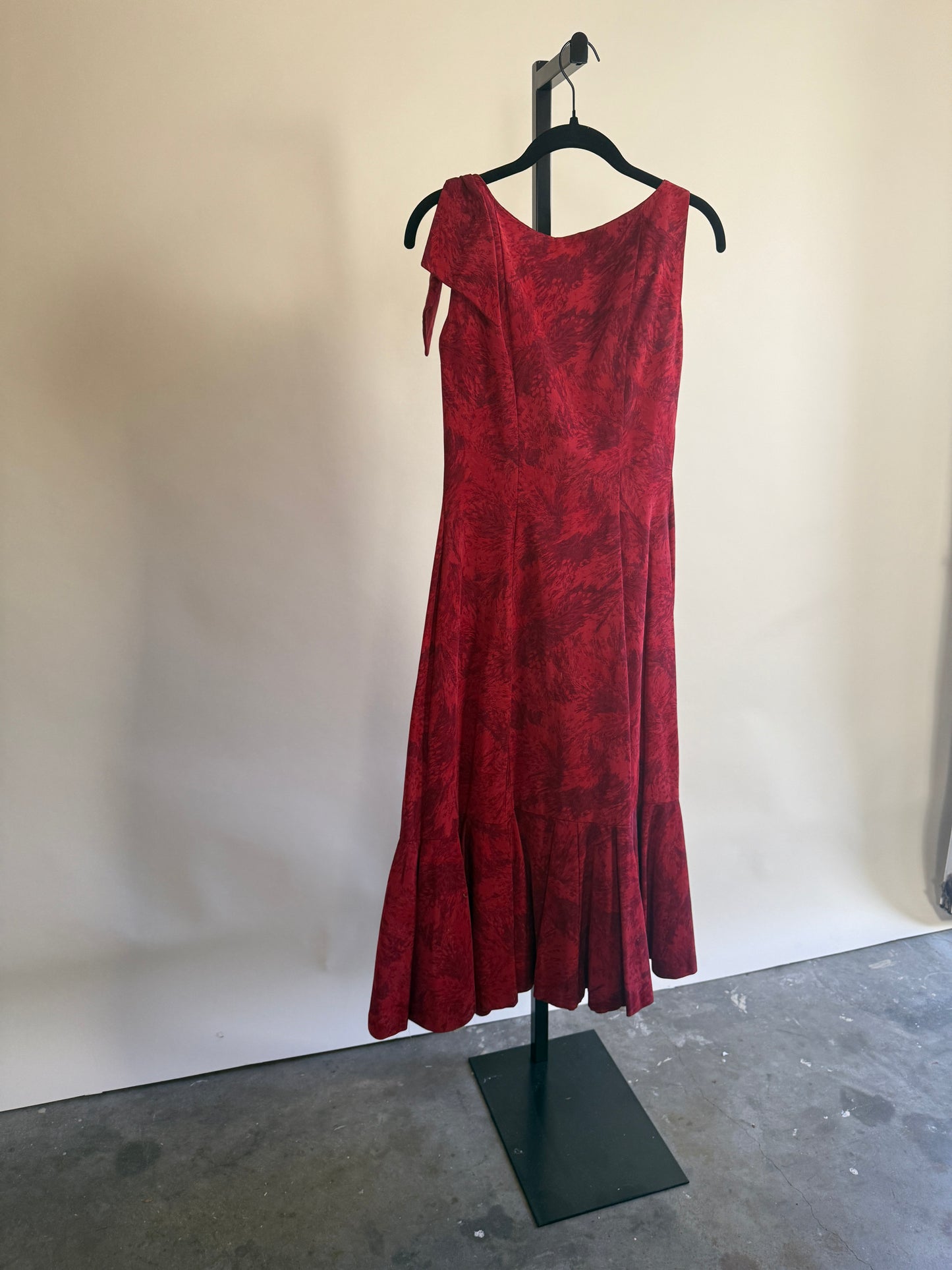 Swinging 60's Magenta Drop Waist Dress