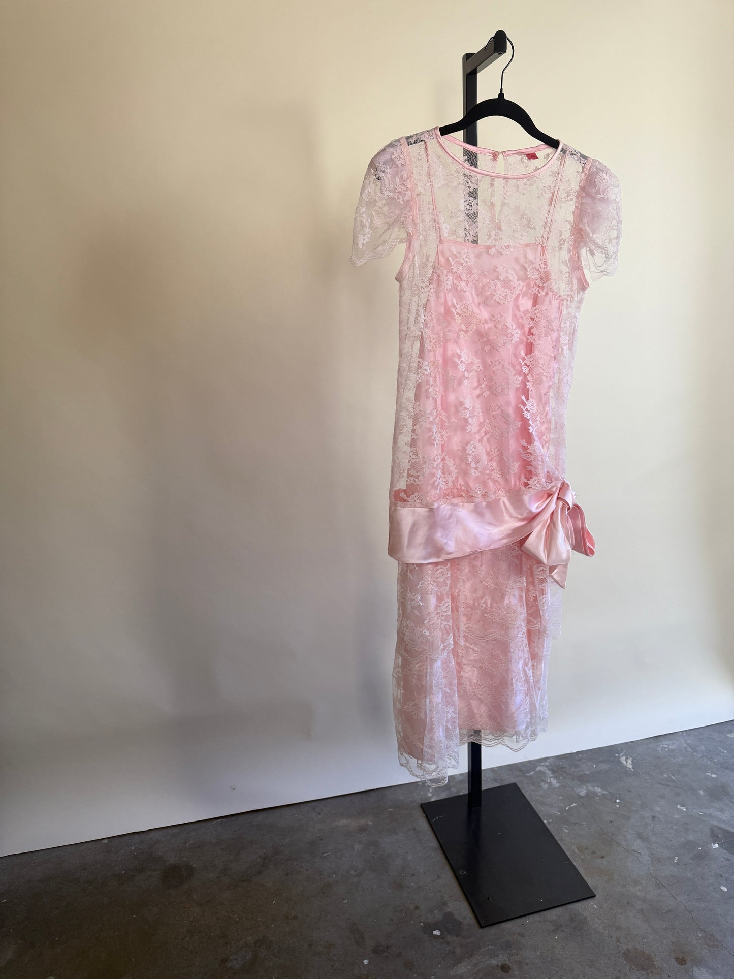 Pretty in Pink! 20s-30s Inspired Drop Waist Midi Dress