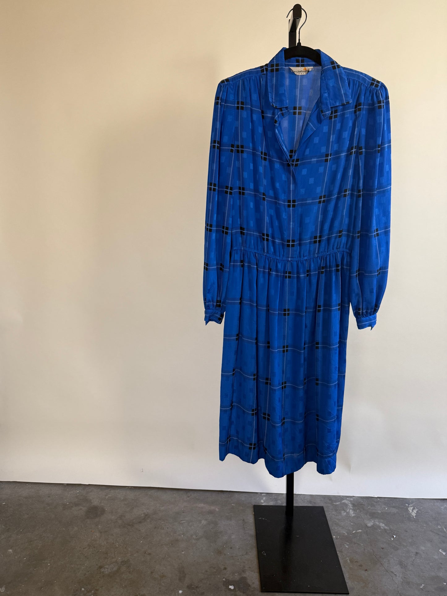 80's Royal Blue LIz Claiborne Shirt Dress