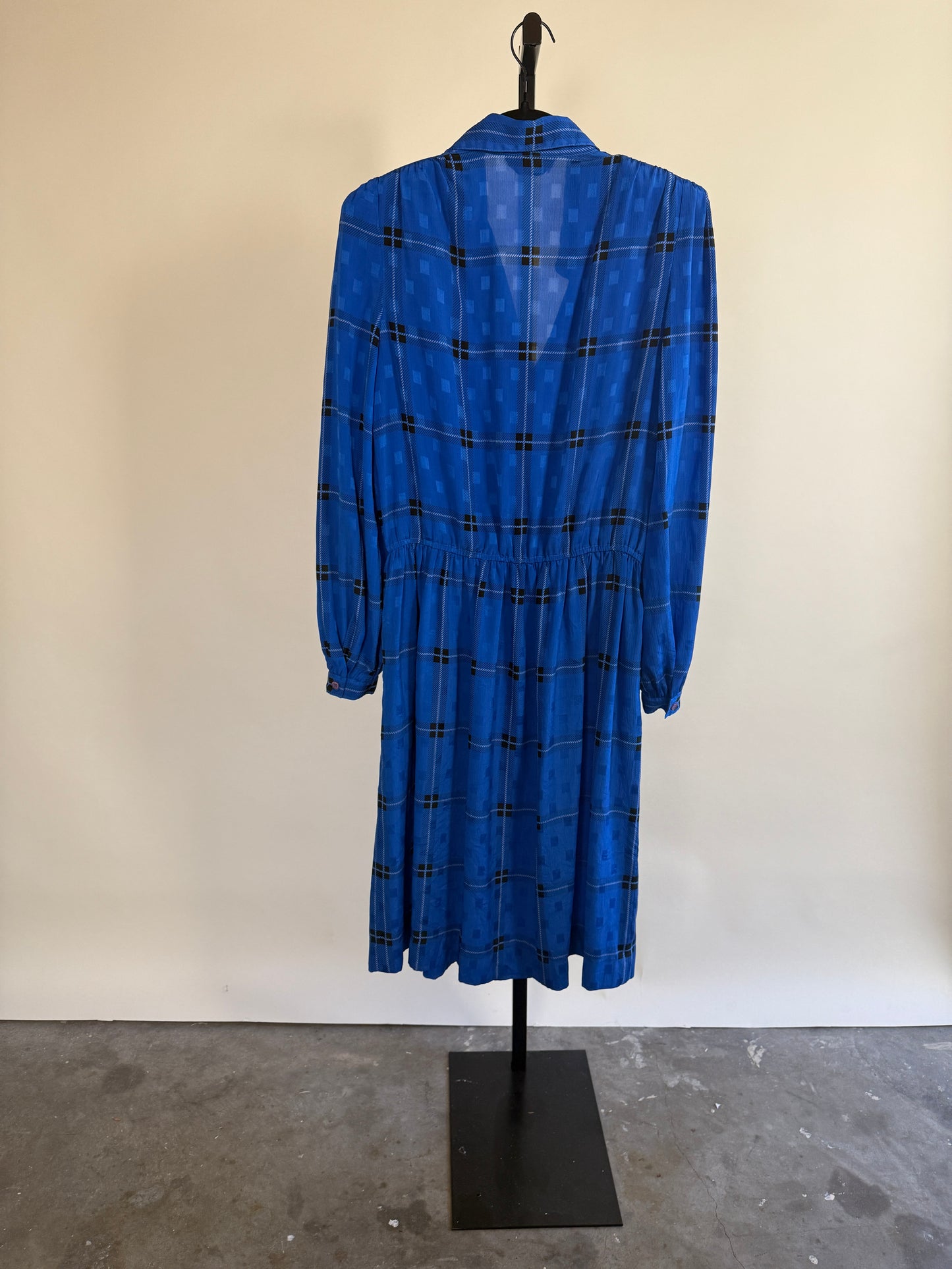 80's Royal Blue LIz Claiborne Shirt Dress