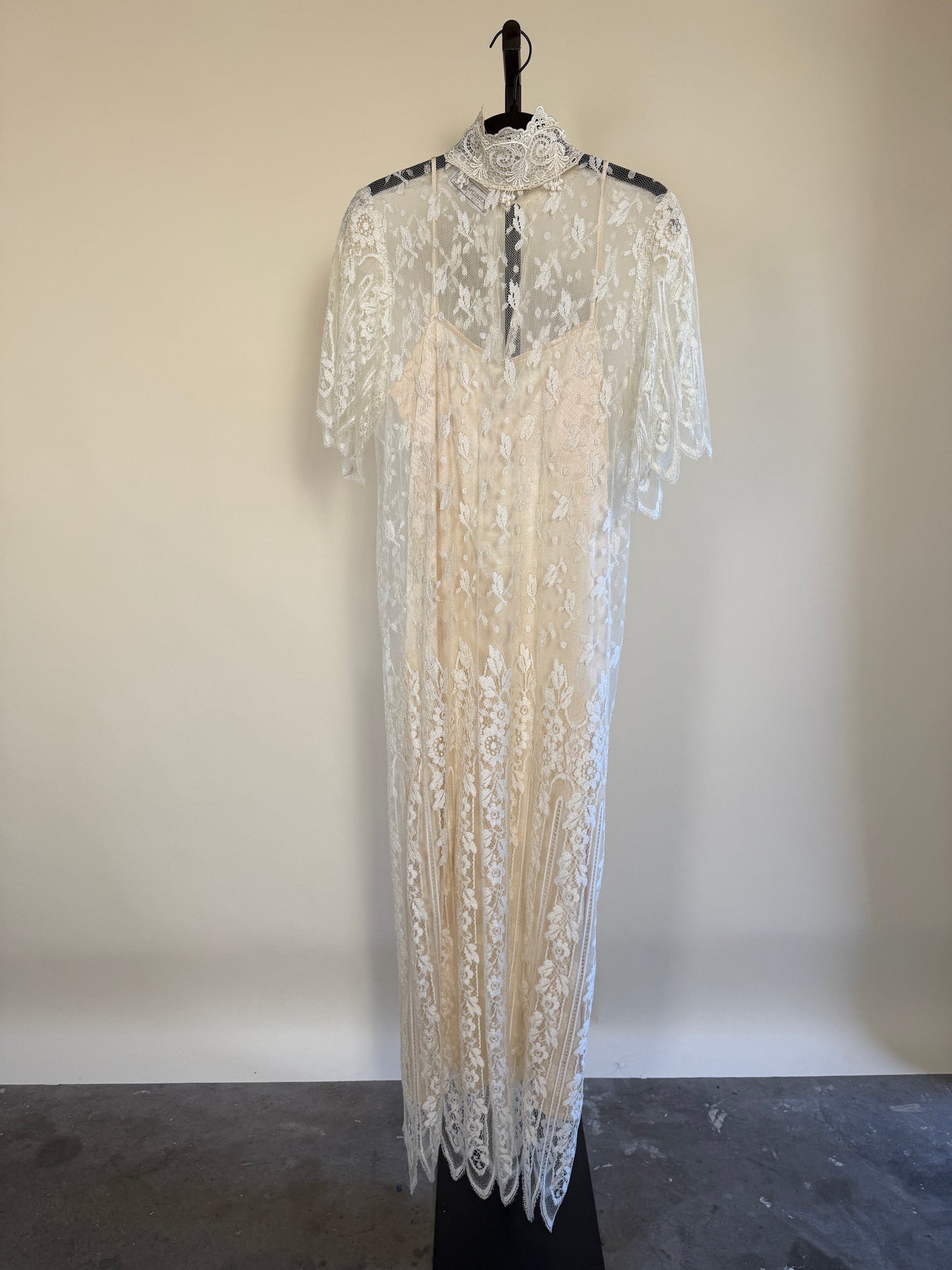 Rare Find! Stunning 70s Lace Wedding Gown by Jessica McClintock (Gunne Sax)
