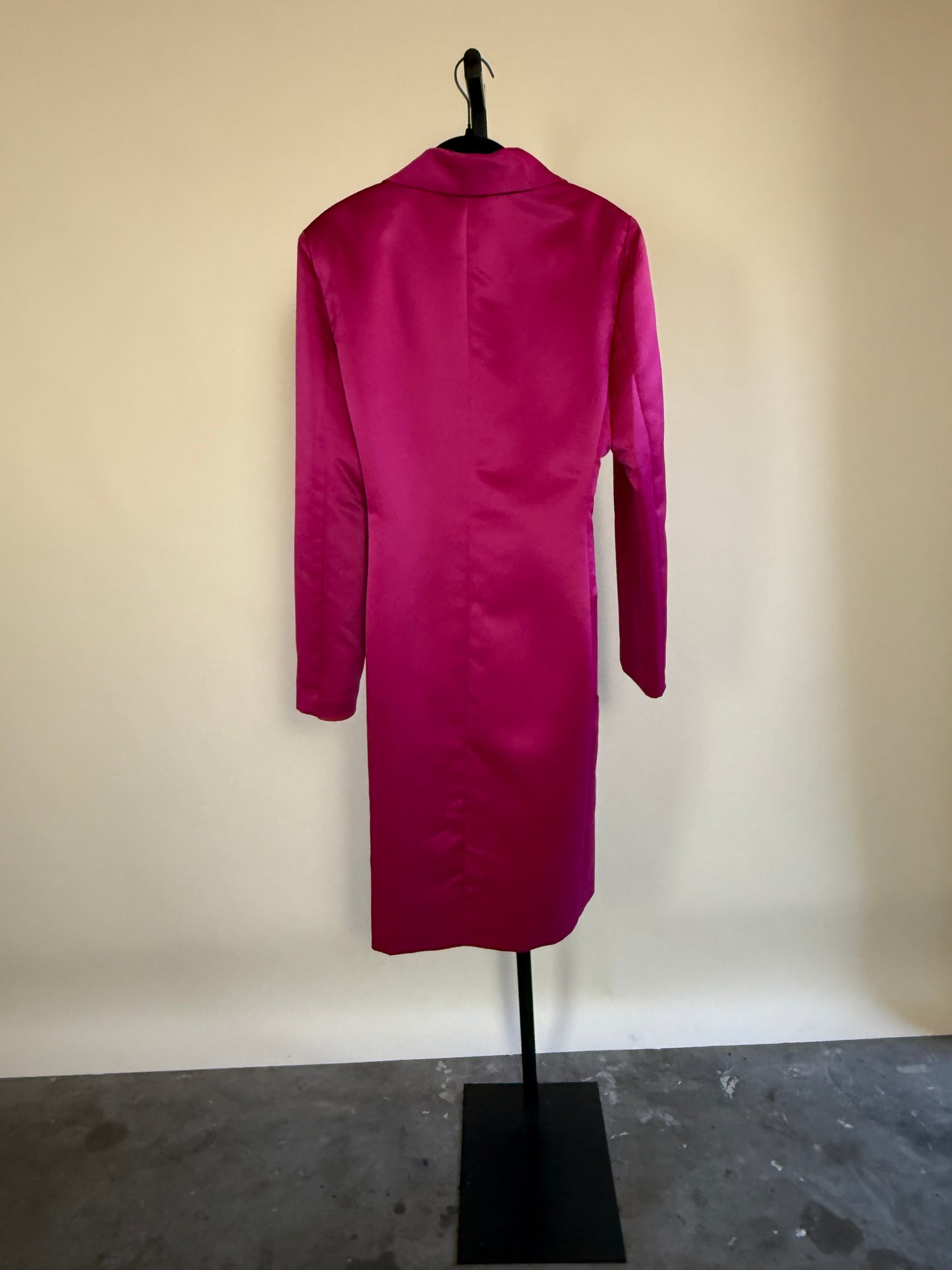 Electric Pink 80's Dress Coat by Patra
