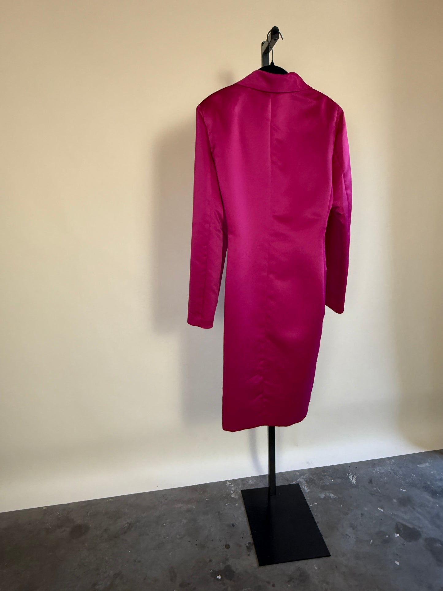 Electric Pink 80's Dress Coat by Patra