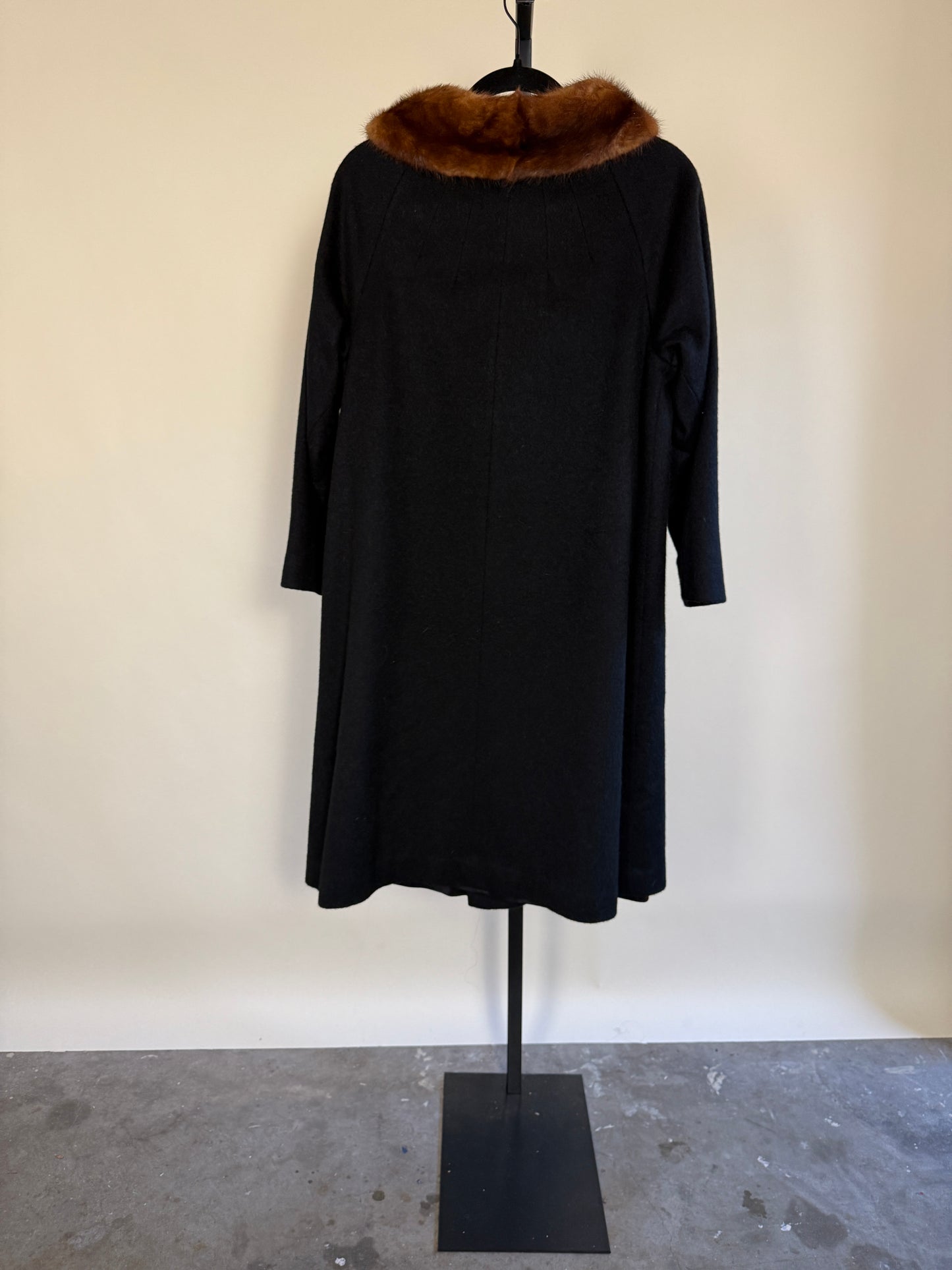 Classic Wool Coat w/ Fur Collar - Staple Piece!
