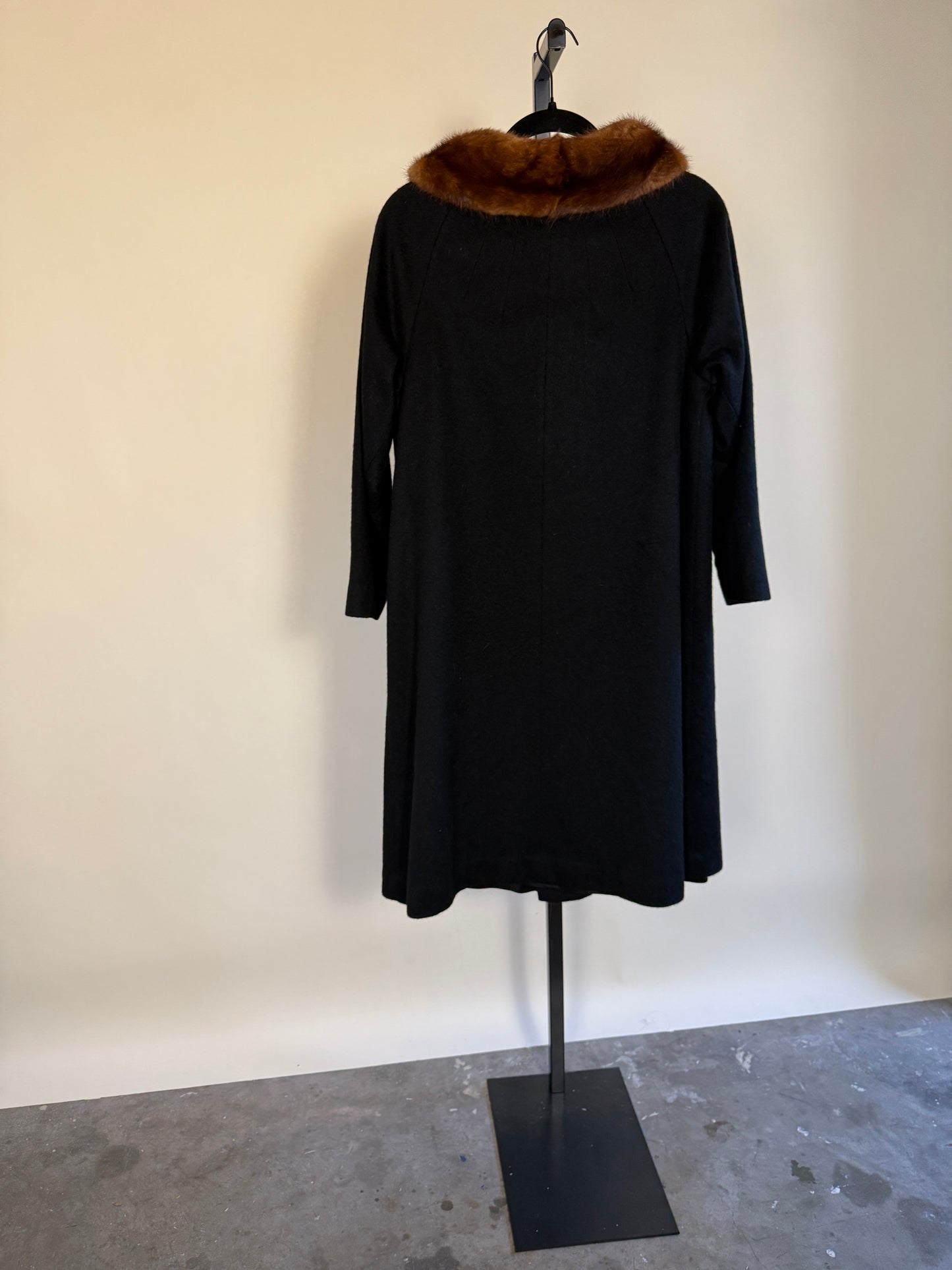 Classic Wool Coat w/ Fur Collar - Staple Piece!