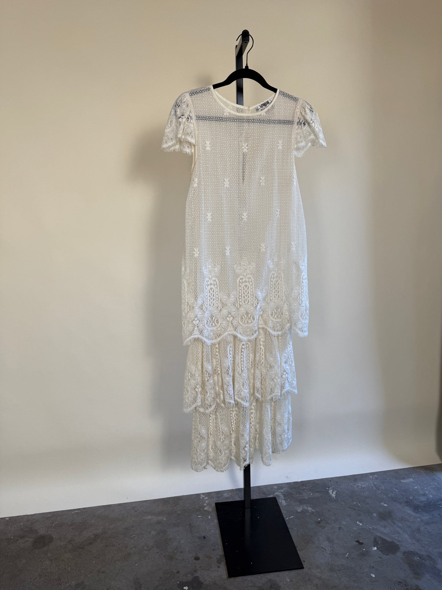 Ivory Lace 1920's Inspired Dress by I.magnin
