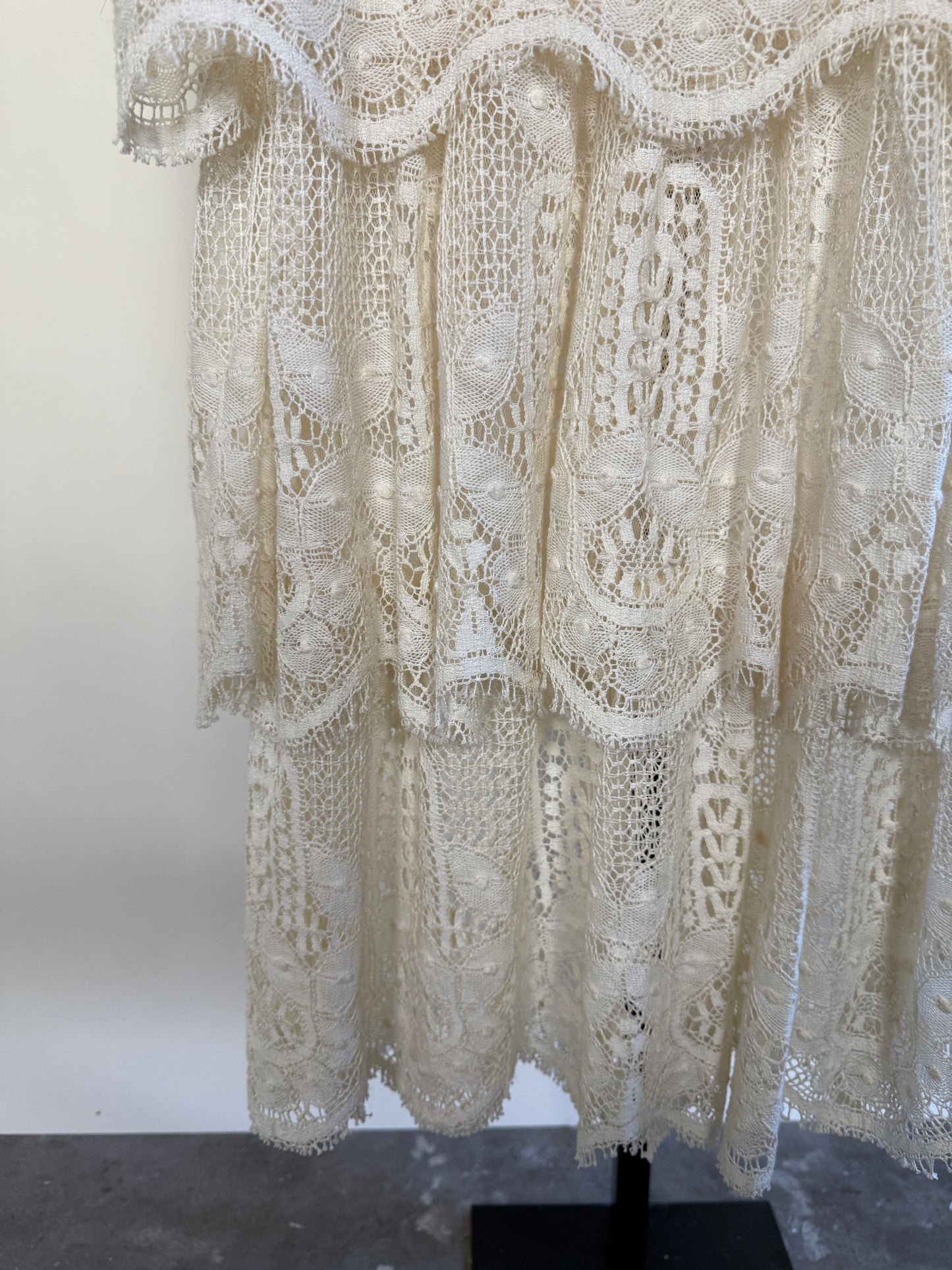Ivory Lace 1920's Inspired Dress by I.magnin