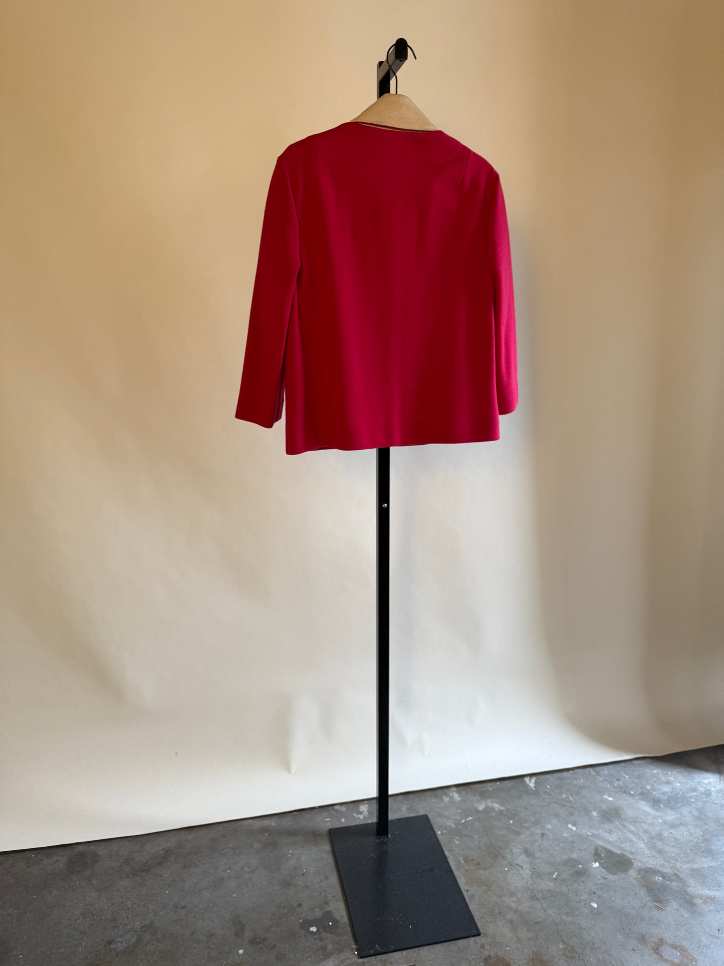 Chic 40s/50s Red and Ivory Travel Suit
