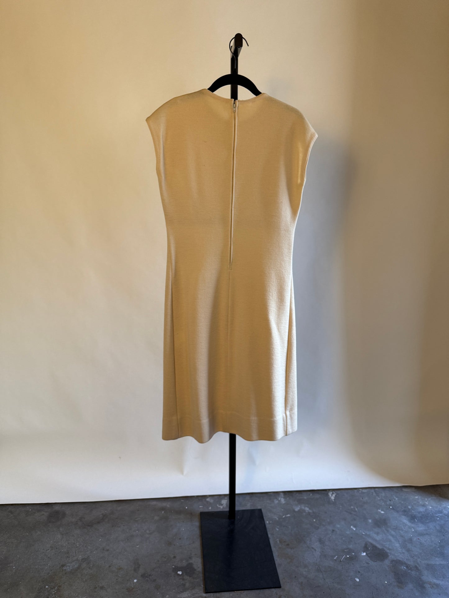 Ivory Wool Dress & Jacket Set