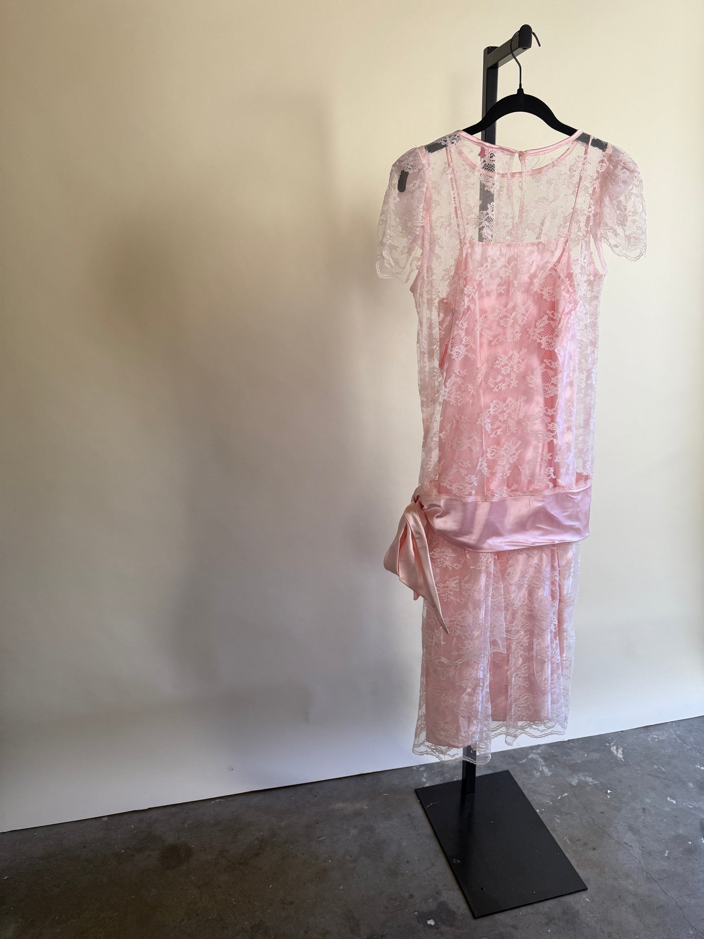 Pretty in Pink! 20s-30s Inspired Drop Waist Midi Dress