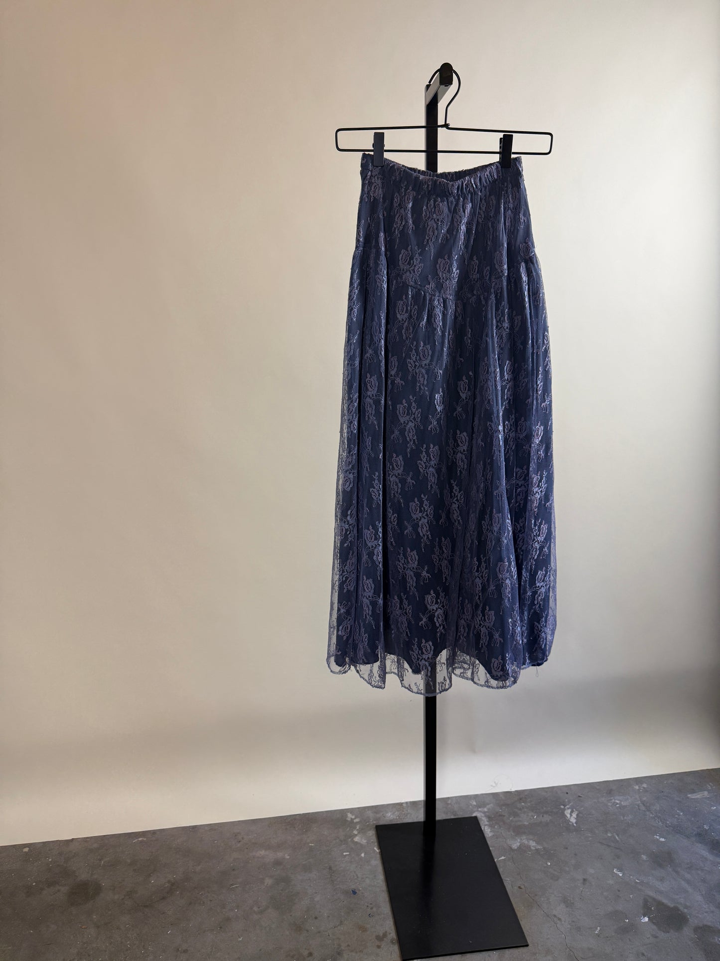 *New w/ Tags!!* 80's Purple Lace Midi Skirt