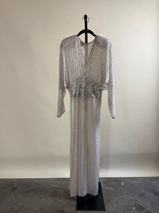 Showstopper Ivory Beaded Gown