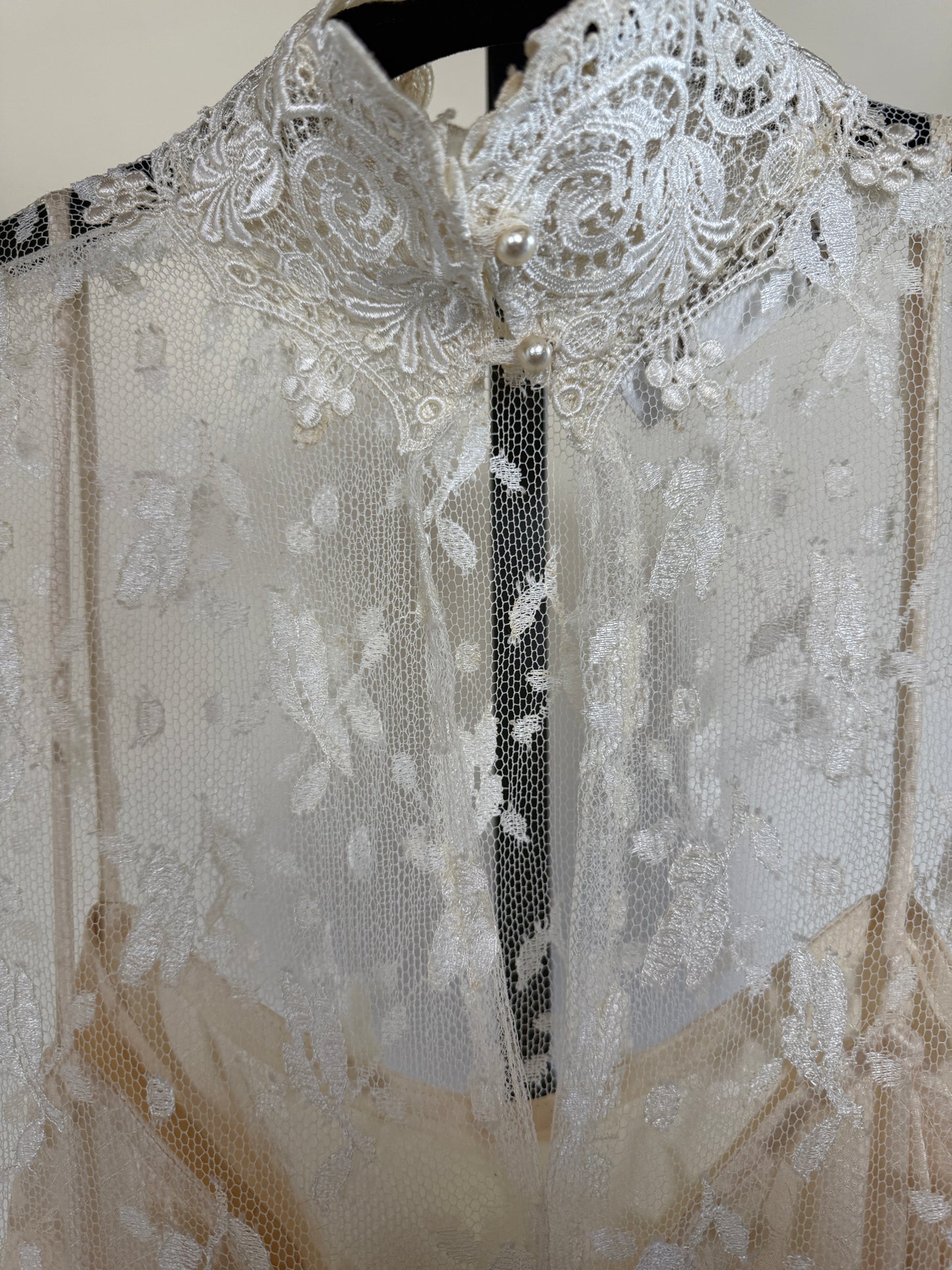 Rare Find! Stunning 70s Lace Wedding Gown by Jessica McClintock (Gunne Sax)