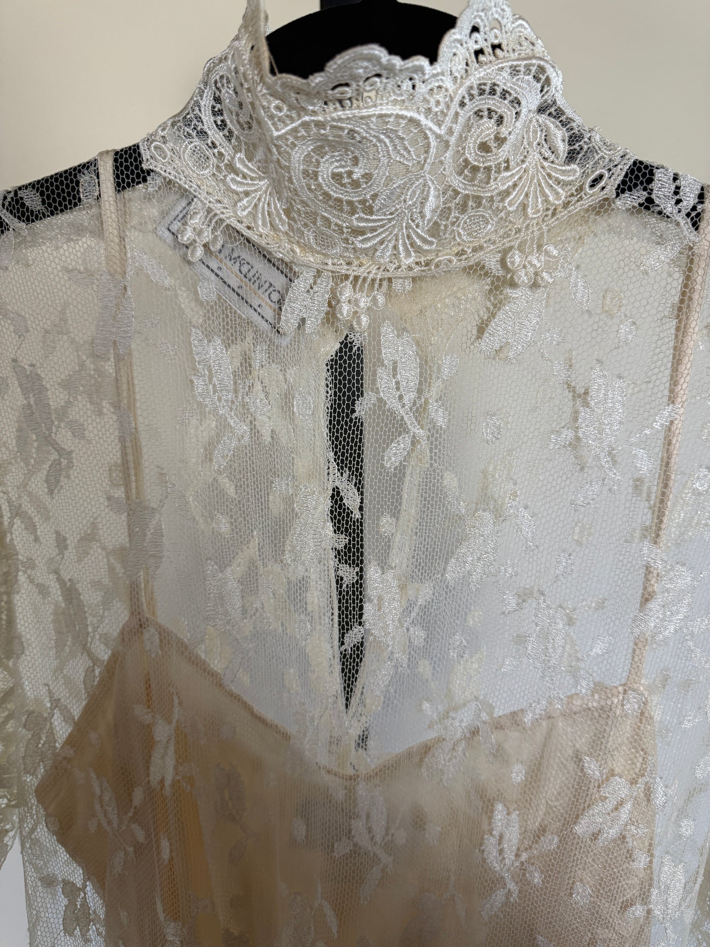 Rare Find! Stunning 70s Lace Wedding Gown by Jessica McClintock (Gunne Sax)