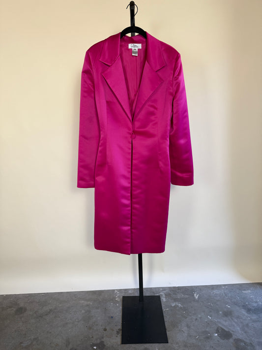 Electric Pink 80's Dress Coat by Patra