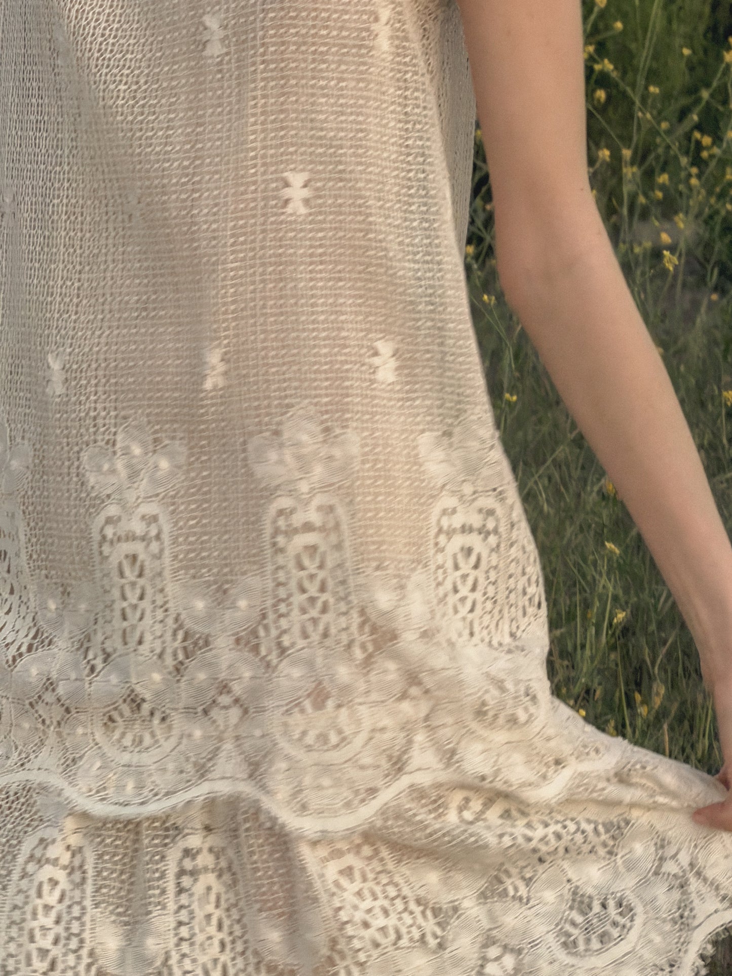 Ivory Lace 1920's Inspired Dress by I.magnin
