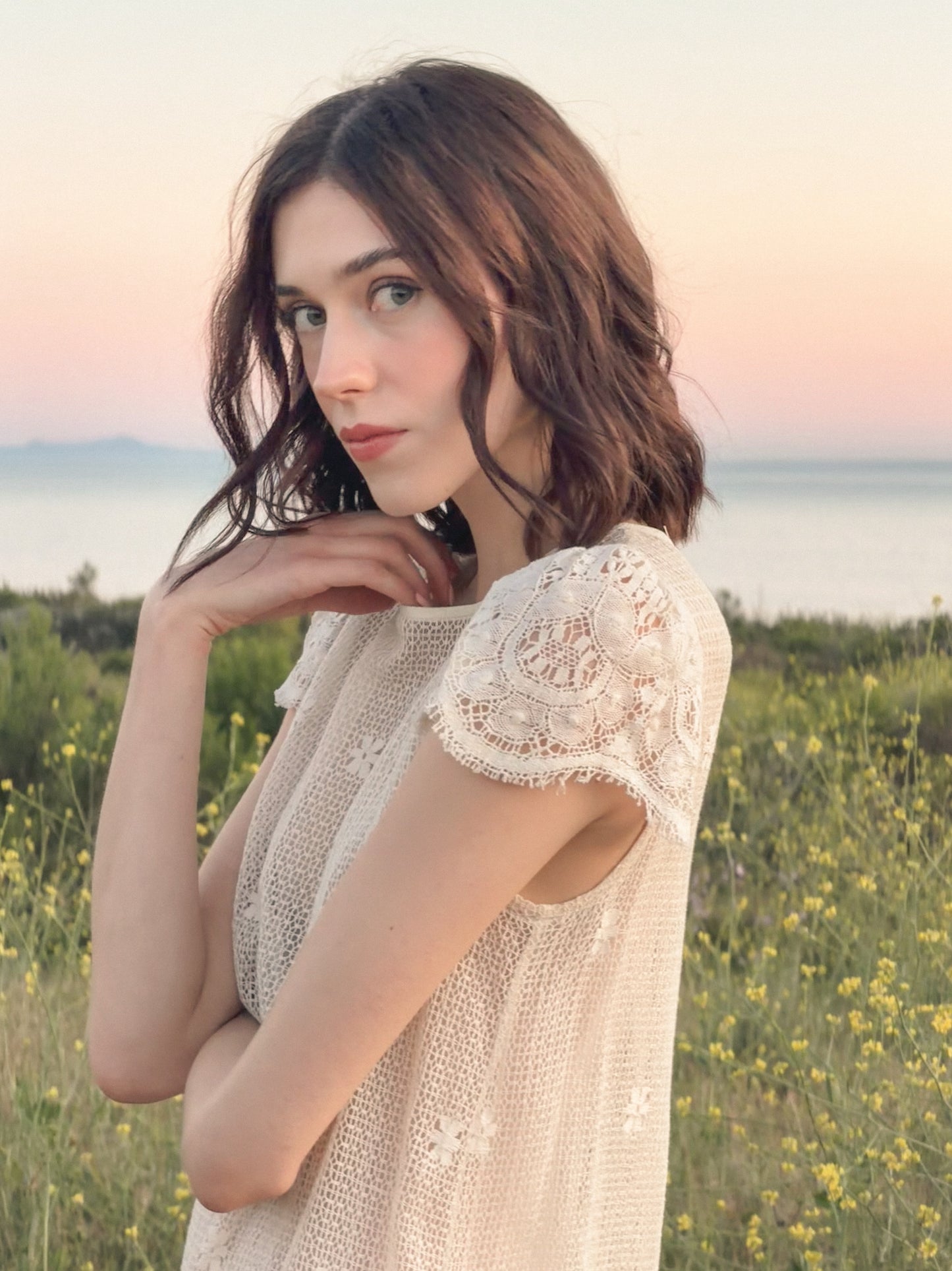 Ivory Lace 1920's Inspired Dress by I.magnin