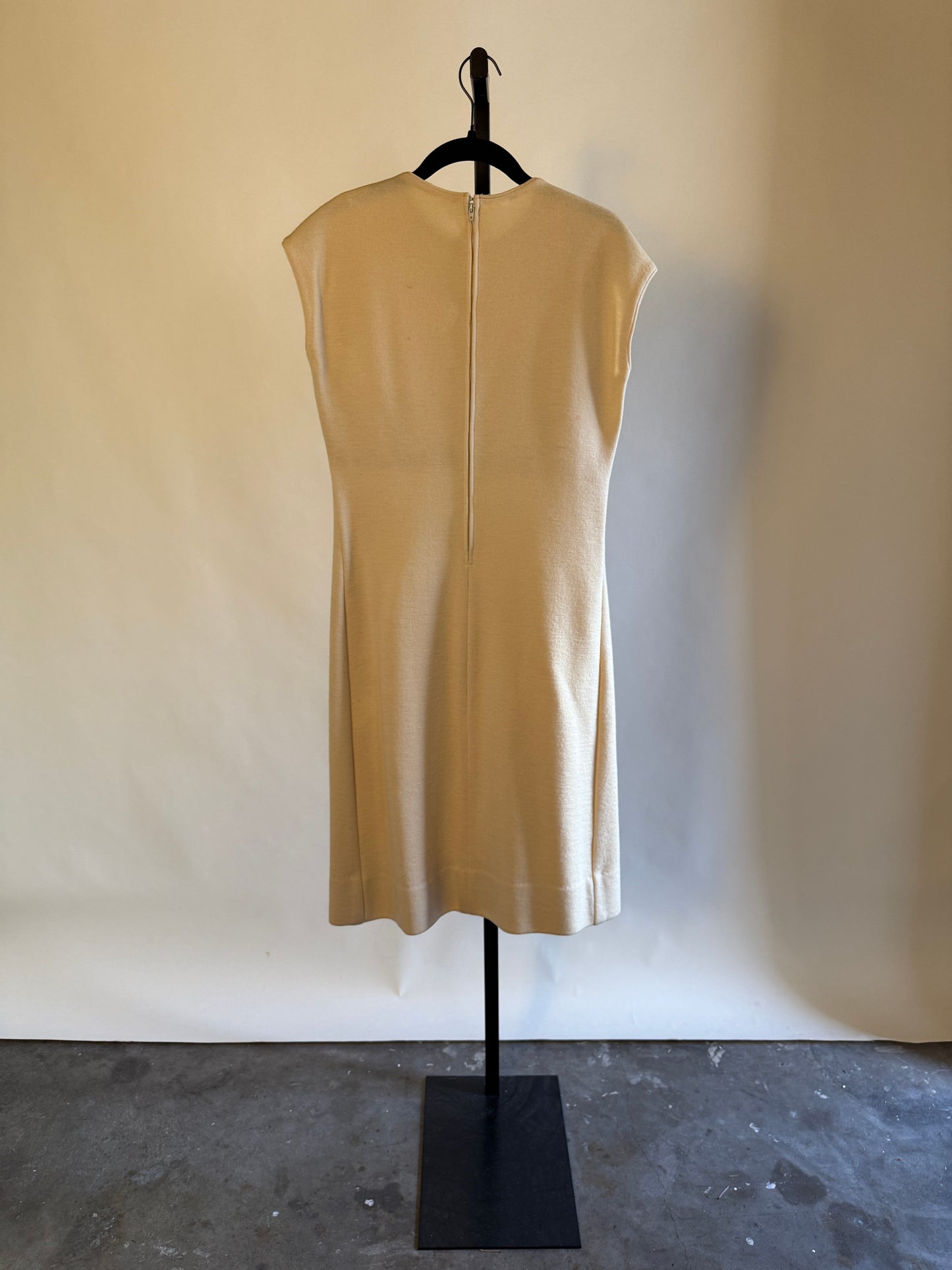 Ivory Wool Dress & Jacket Set
