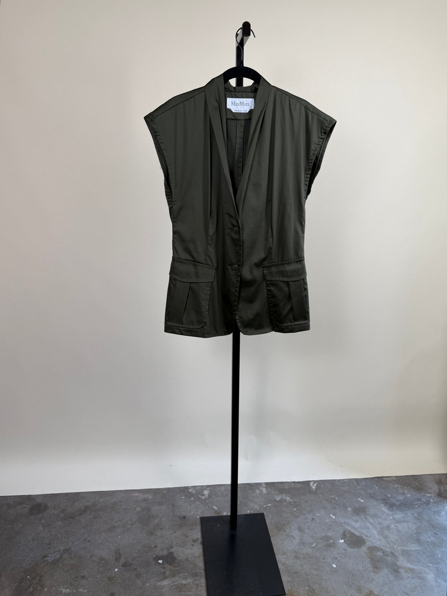 Olive Green Max Mara Vest