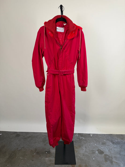 Bright Red Ski Suit - Perfect Condition!
