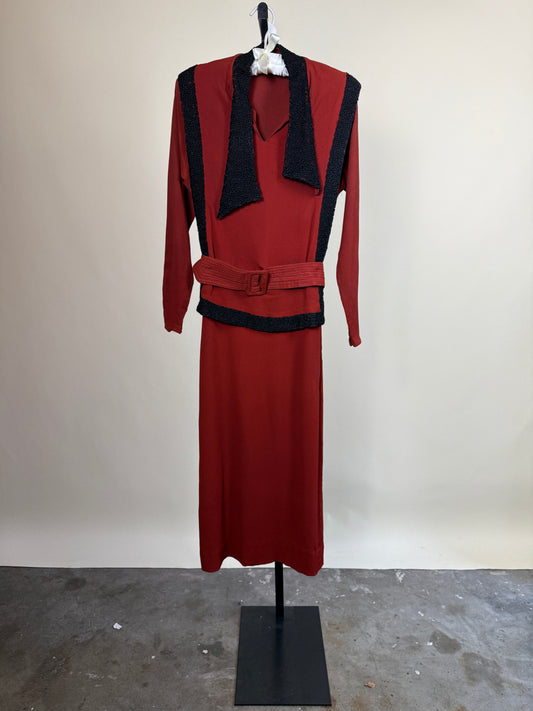 Insanely Cool 1930s Day Dress - Very Bonnie & Clyde